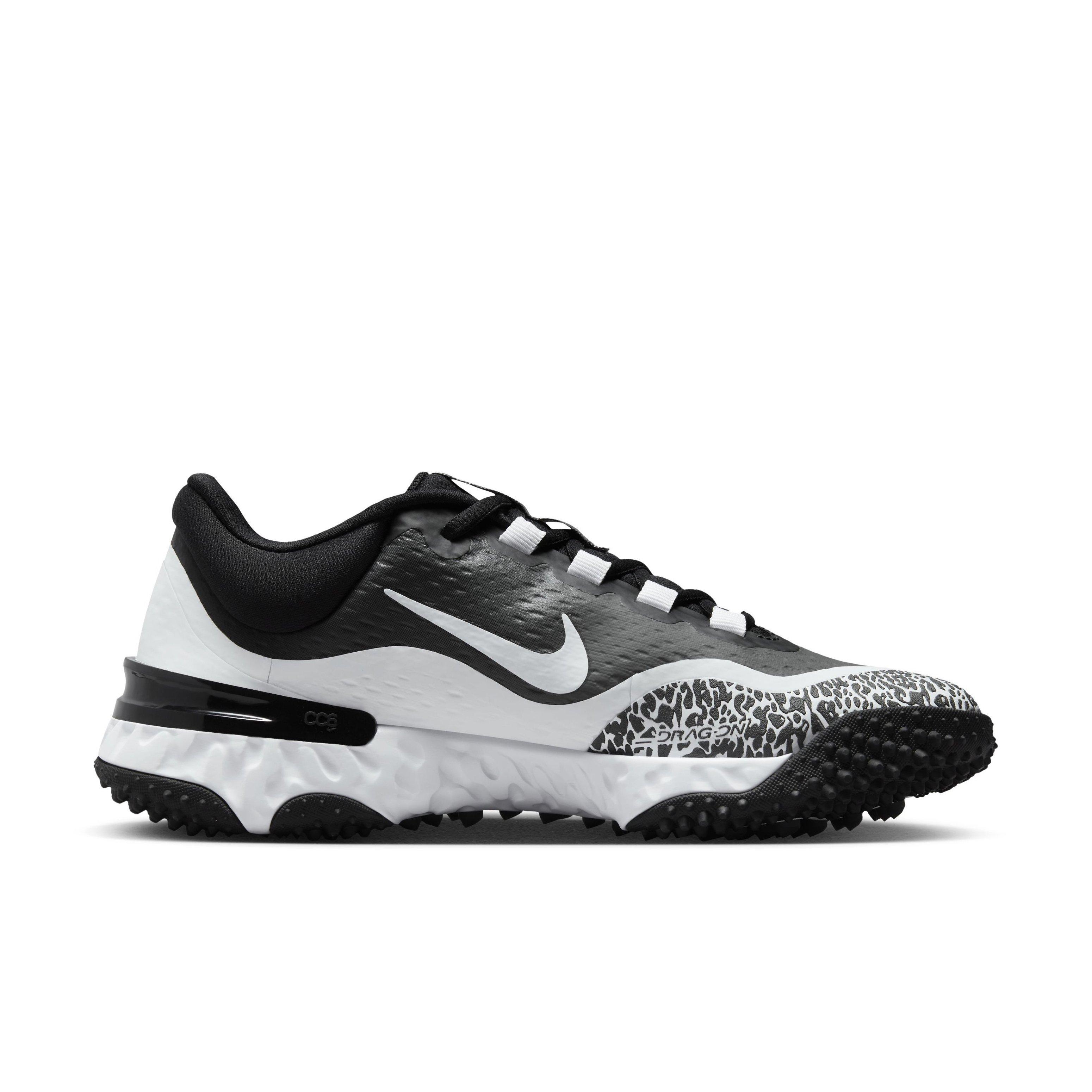 Nike Alpha Huarache Elite 4 Turf Black White Iron Grey Women s Softball Shoe Hibbett